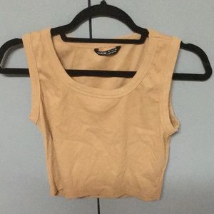Size large brown tank